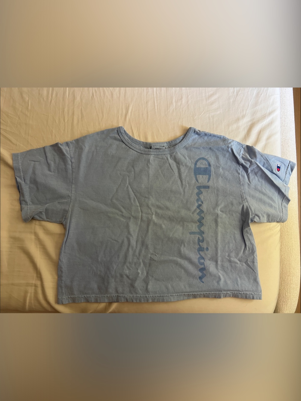 Champion Washed Blue Logo Tee